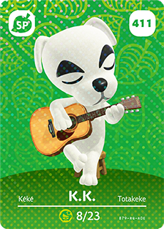 Animal Crossing Amiibokarte 411 K.K./K.K. - Serie 5
