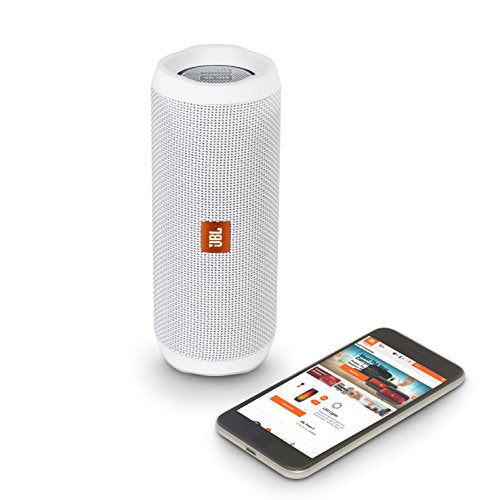 JBL Flip 4 Tragbarer Lautsprecher, Bluetooth weiß [JBL]