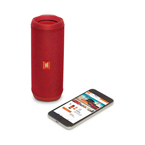 JBL Flip 4 Bluetooth Box in rot – Wasserdichter, tragbarer Lautsprecher mit Freisprechfunktion & Sprachassistent – Bis zu 12 Stunden Wireless Streaming mit nur einer Akku-Ladung [JBL]