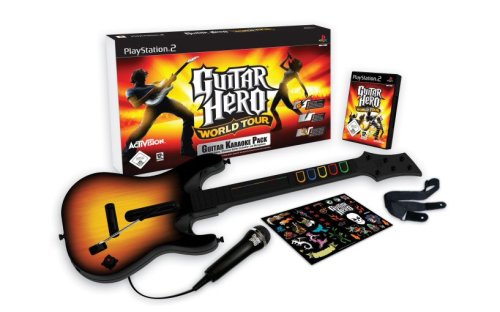 Guitar Hero: World Tour - Karaoke Bundle + Gitarre + Mikrofon
