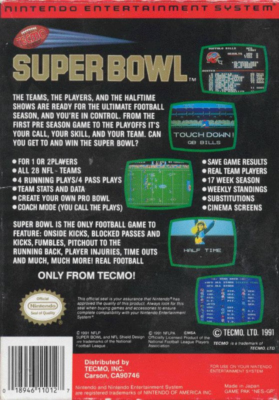 Tecmo Super Bowl (US)