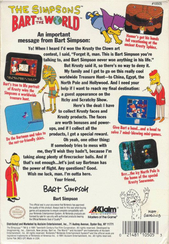 The Simpsons: Bart vs. The World (US)