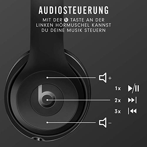 Beats Solo3 Wireless On-Ear Headphones – Apple W1 Chip, Bluetooth der Klasse 1, 40 Stunden Wiedergabe – schwarz [Beats by Dr. Dre]