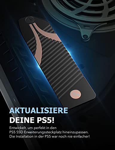 SABRENT M.2 kühler, Aluminium SSD NVMe kühlkörperc black [Sabrent]
