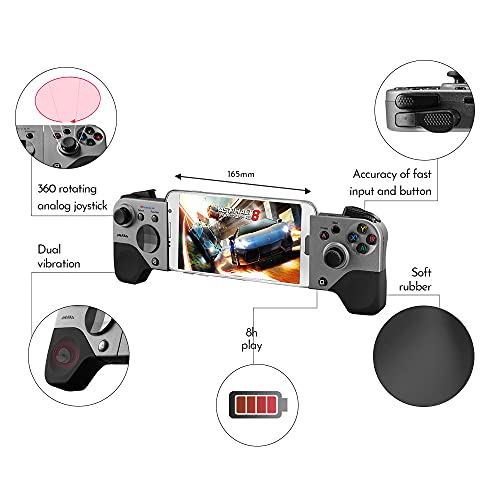Wireless Gamepad Controller für Android & IOS S5B grau [SHAKS]