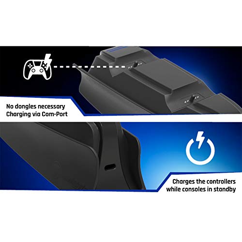 Ladestation TWIN Charge 5 schwarz [Snakebyte]