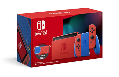 Konsole + 2 Joy-Con Controller Mario Red & Blue Edition