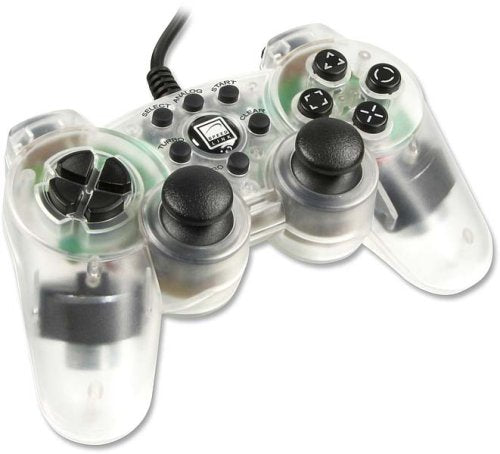 Speedlink Strike² Gamepad für Playstation 2 transparent weiß transparent white [Speedlink]
