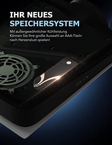 SABRENT M.2 kühler, Aluminium SSD NVMe kühlkörperc black [Sabrent]