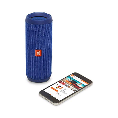 JBL Flip 4 Bluetooth Box in blau – Wasserdichter, tragbarer Lautsprecher mit Freisprechfunktion & Sprachassistent – Bis zu 12 Stunden Wireless Streaming mit nur einer Akku-Ladung [JBL]