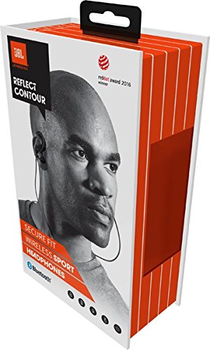 JBL Reflect Contour Bluetooth Kopfhörer in schwarz – Kabellose Ohrhörer mit kombinierter In- & Over-Ea