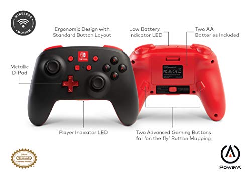 Wireless Controller / Pad schwarz-rot [PowerA]