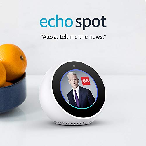 Echo Spot - Smart Alarm Clock with Alexa - weiß [Amazon]