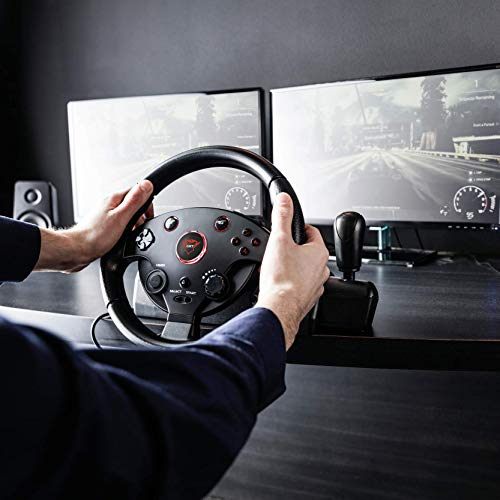 Lenkrad + Pedale / Pace Wheel / Racing Wheel GXT 288 schwarz [Trust Gaming]