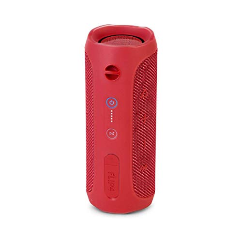 JBL Flip 4 Bluetooth Box in rot – Wasserdichter, tragbarer Lautsprecher mit Freisprechfunktion & Sprachassistent – Bis zu 12 Stunden Wireless Streaming mit nur einer Akku-Ladung [JBL]