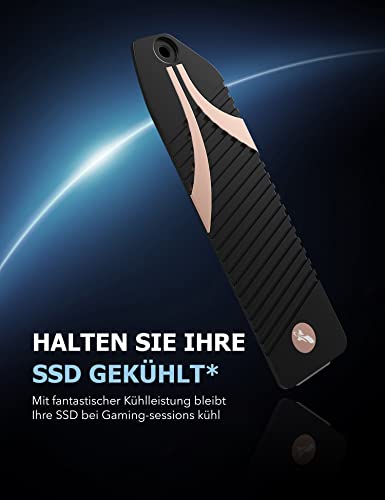 SABRENT M.2 kühler, Aluminium SSD NVMe kühlkörperc black [Sabrent]