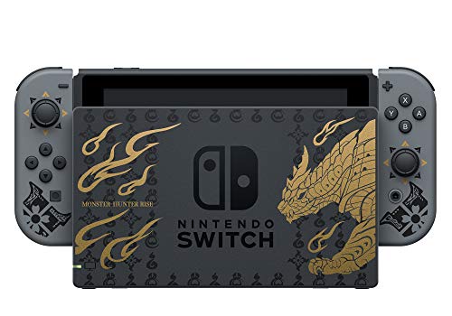 Konsole + Joy-Con Controller + Grip + Station + Zubehör Monster Hunter Rise Edition