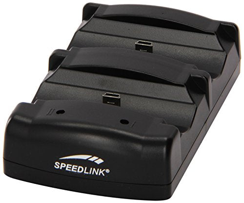Dual Charging Station / Ladestation für 2 Controller Jazz USB Charger schwarz [Speedlink]