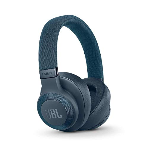 JBL E65BTNC Over Ear Bluetooth Kopfhörer in blau – Active Noise Cancelling Headphones mit JBL Signature Sound – Musikgenuss für bis zu 24 Stunden [JBL]