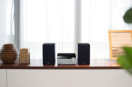 Sony CMT-SX7B Kompaktanlage / HiRes Airplay Bluetooth NFC WLAN schwarz/silber