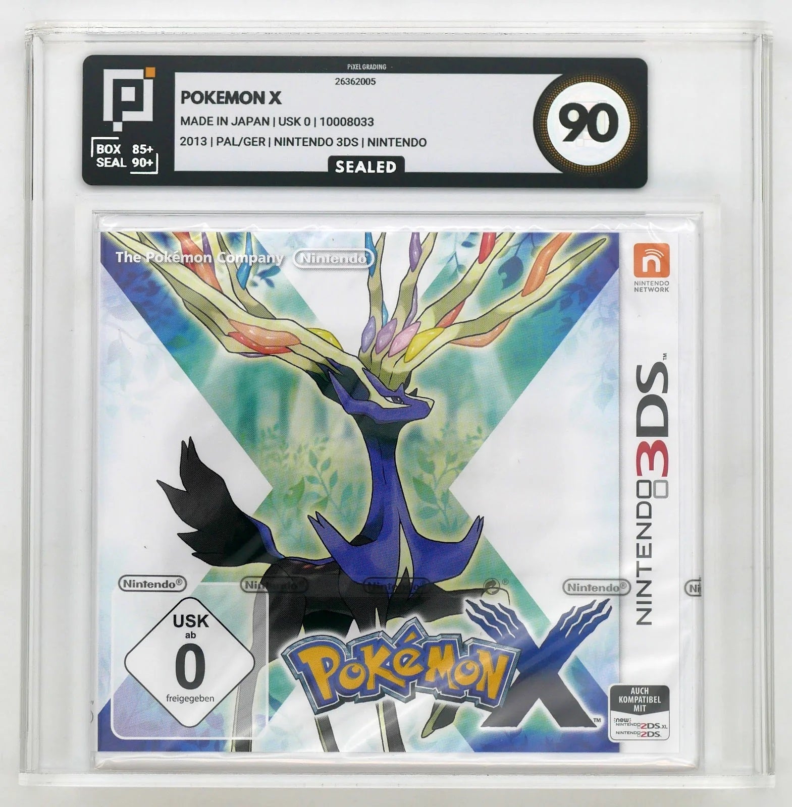 Pokémon X Pixel Grading SEALED 90 26362005 (DE) · Sammlerstück
