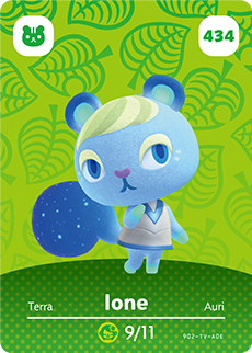 Animal Crossing Amiibokarte 434 Vega/Ione - Serie 5