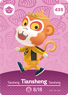 Animal Crossing Amiibokarte 435 Tiansheng/Tiansheng - Serie 5