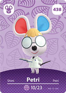 Animal Crossing Amiibokarte 438 Pipette/Petri - Serie 5