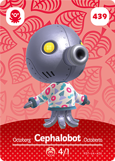 Animal Crossing Amiibokarte 439 Tentatron/Cephalobot - Serie 5