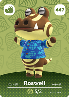 Animal Crossing Amiibokarte 447 Juri/Roswell - Serie 5