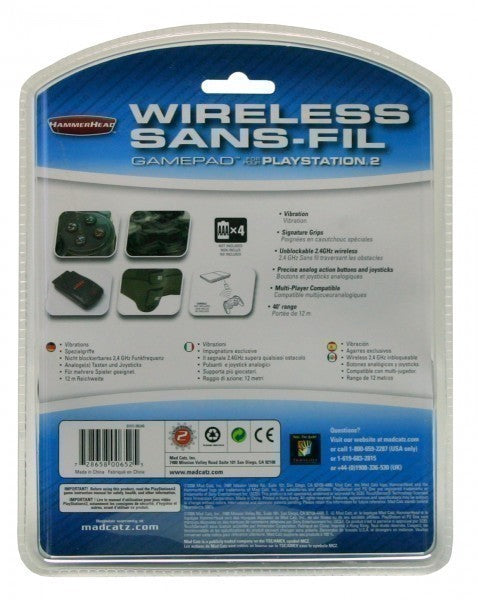 Controller / Pad Wireless schwarz Funk-Gamepad 2.4 GHz [Hammerhead]