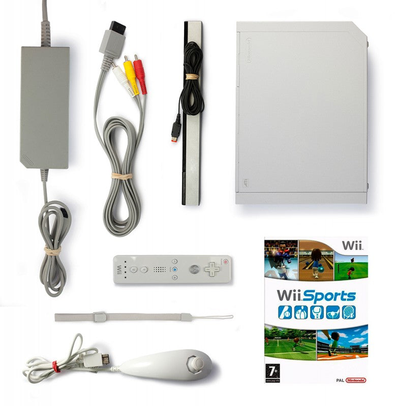 Konsole - Game Bundle weiß + Mario Party 8 + 2 Original Remotes