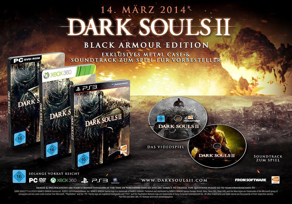 Dark Souls II Black Armour Edition (DE) — Steelbook