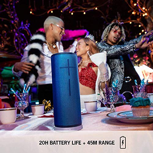 Ultimate Ears Megaboom 3 Tragbarer Bluetooth-Lautsprecher, 360° Sound, Satter Bass, Wasserdicht, Staubresistent & Sturzfest, One-Touch-Musiksteuerung, 20-Stunden Akkulaufzeit - night black/ schwarz [Ultimate Ears]