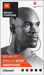 JBL Reflect Contour Bluetooth Kopfhörer in schwarz – Kabellose Ohrhörer mit kombinierter In- & Over-Ea