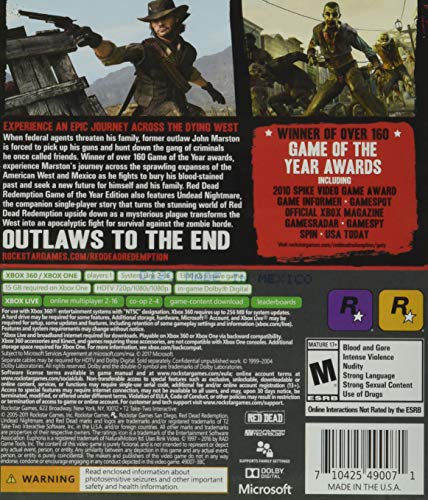 Red Dead Redemption (US) — Game of the Year Edition