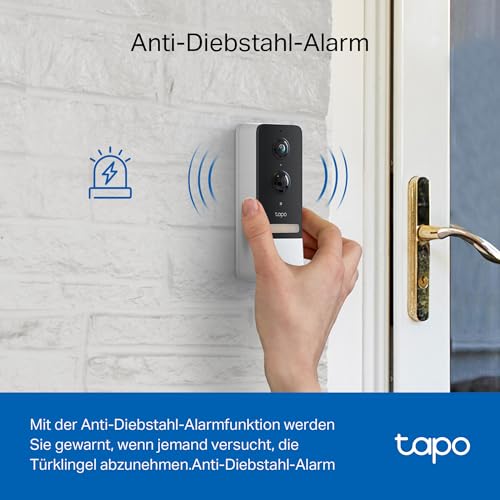 Video Türklingel / Doorbell D230S1 2K 5MP mit KI-Erkennung weiß-schwarz [Tapo]