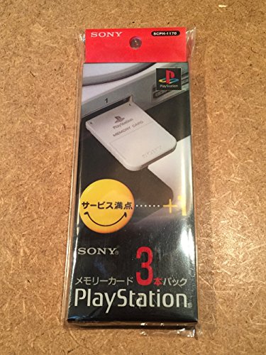 Original Sony Memory Card / Speicherkarte grau 3er Set / SCPH-1170 (JP)