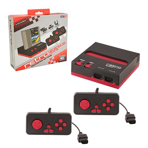 Retro Entertainment System Top Loader Konsole schwarz/rot