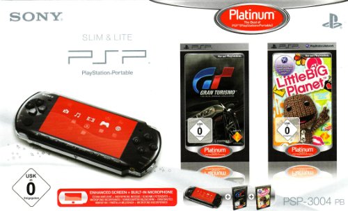 Konsole Slim & Lite 3000er schwarz + Gran Turismo und Little Big Planet