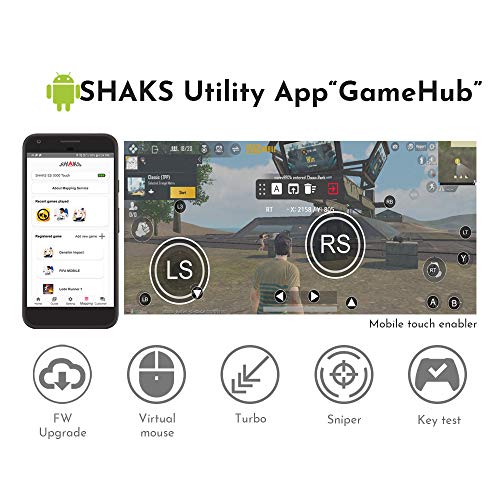 Wireless Gamepad Controller für Android & IOS S5B grau [SHAKS]