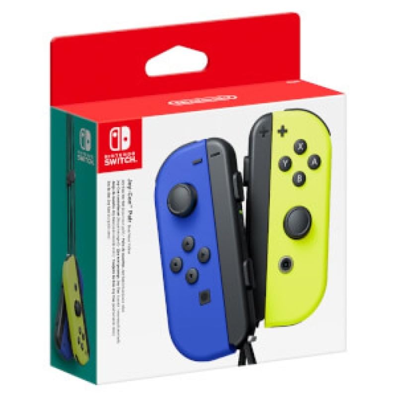 2 Original Joy-Con Controlle blau/neon-gelb