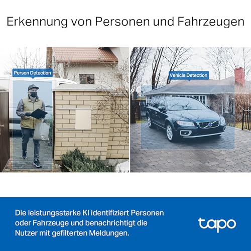 Video Türklingel / Doorbell D230S1 2K 5MP mit KI-Erkennung weiß-schwarz [Tapo]