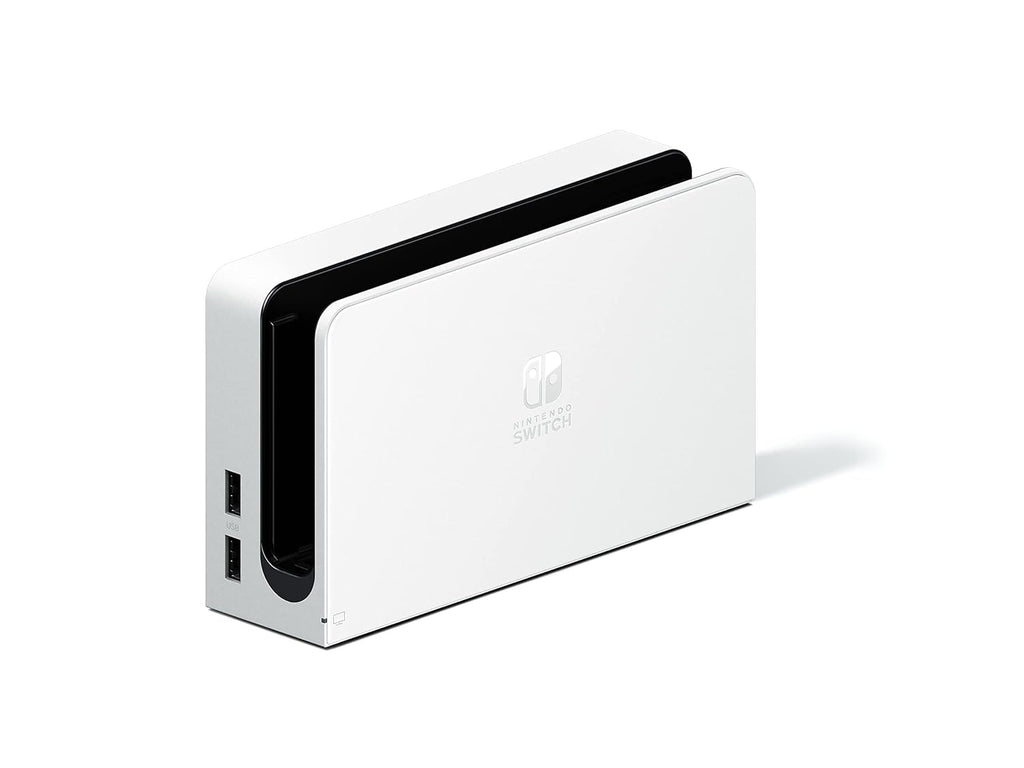 OLED Konsole weiß + Dock + HDMI Kabel + Grip + Netzteil