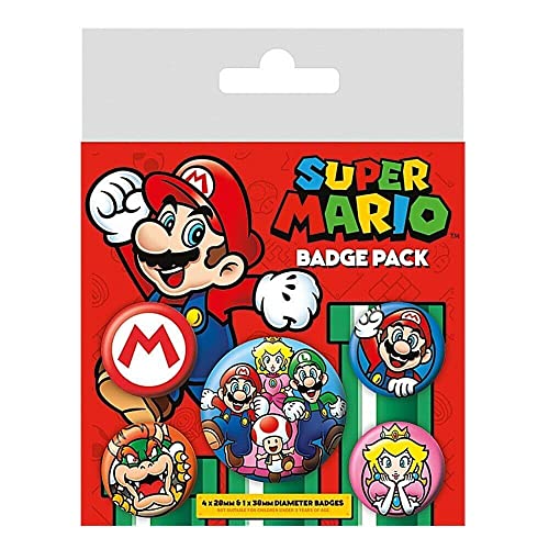 Super Mario Badge Pack Nintendo Abzeichen [Pyramid International]