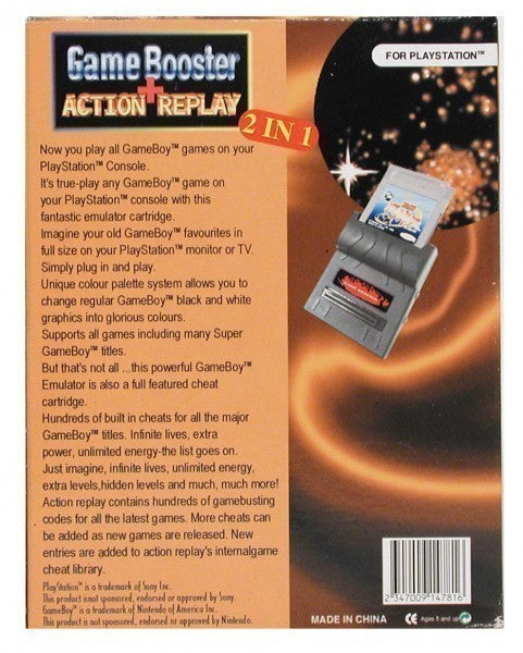 GameBoy Adapter Game Booster 2 in 1 mit Action Replay [Innovation]