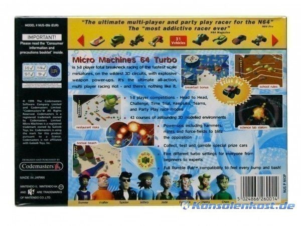 Micro Machines Turbo 64