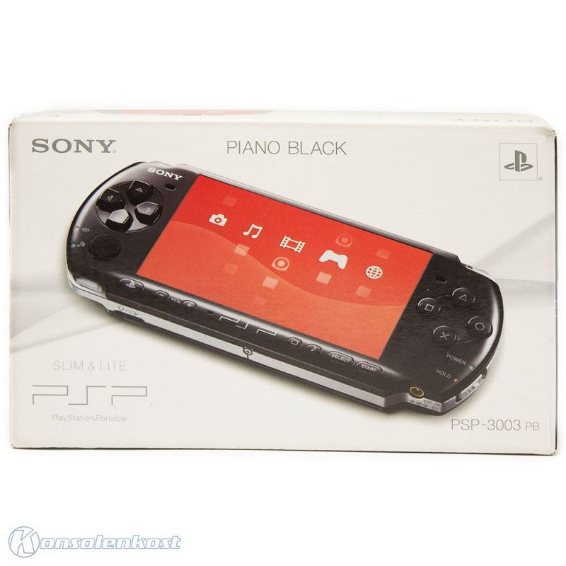 Konsole Slim & Lite 3004 Base Pack schwarz / Piano Black + 2 GB Memory Stick