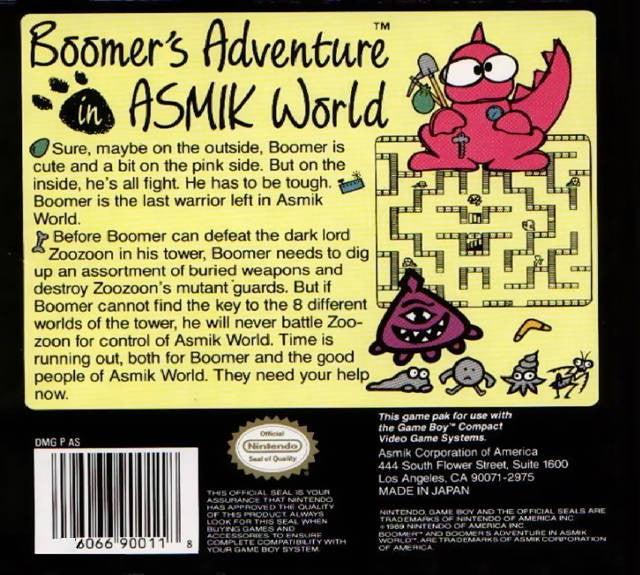 Boomer's Adventure in ASMIK World (US)