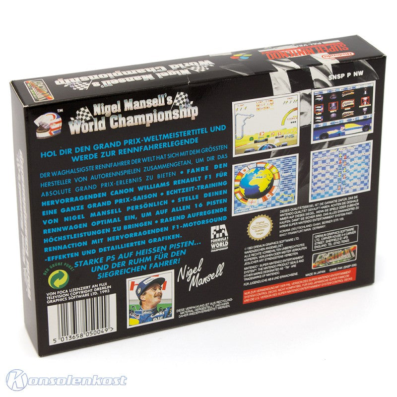 Nigel Mansell's World Championship Racing (DE)